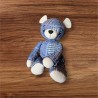 Ours en Patchwork Bleu Unique